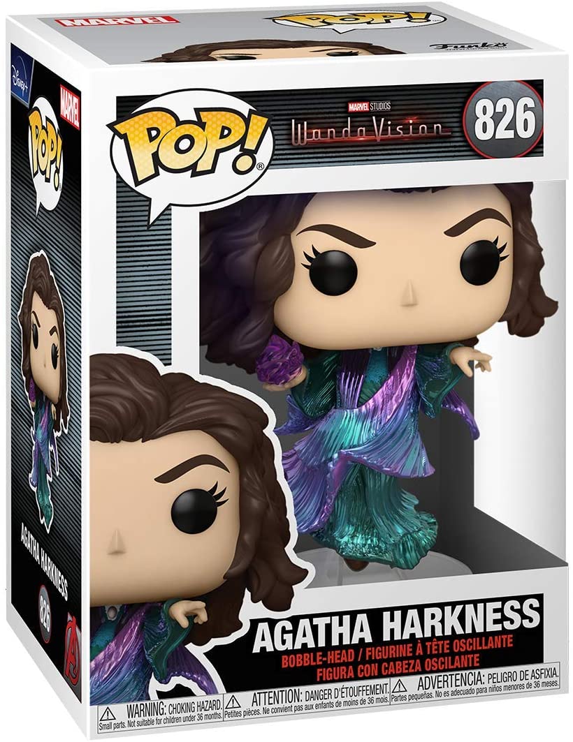 Pop Marvel Wanda Vision 3.75 Inch Action Figure - Agatha Harkness #826 (Sub-Standard Packaging)