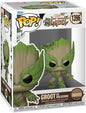 Pop Marvel We Are Groot 3.75 Inch Action Figure - Groot as Wolverine #1396 (Sub-Standard Packaging)
