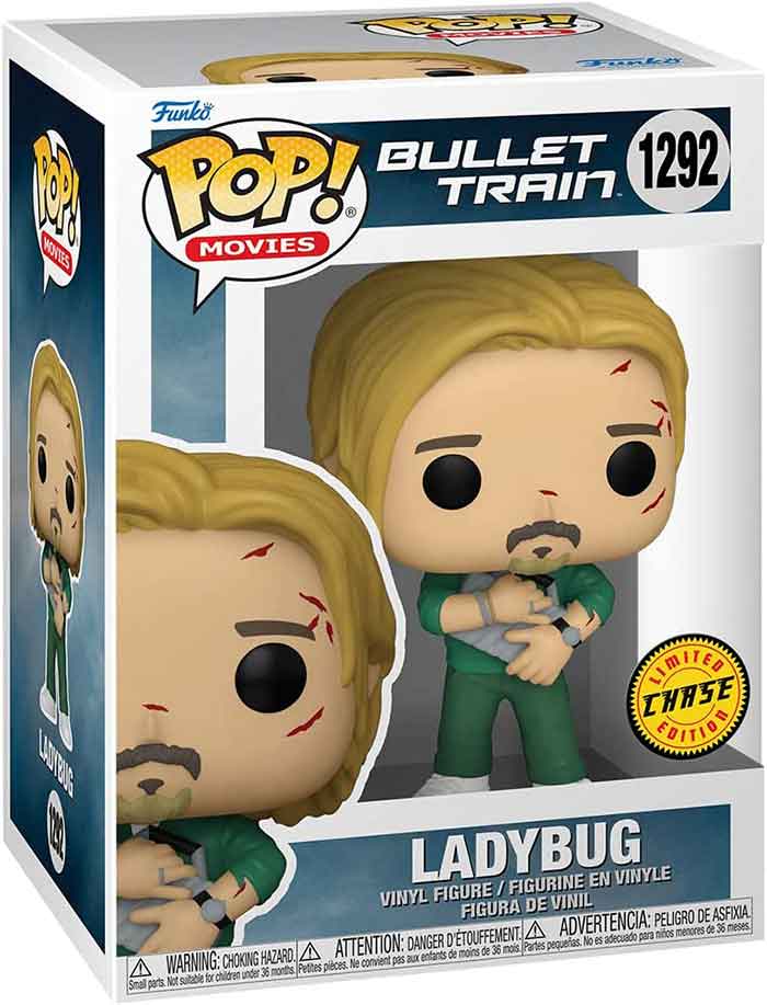 Pop Movies Bullet Train 3.75 Inch Action Figure Exclusive - Ladybug #1292 Chase