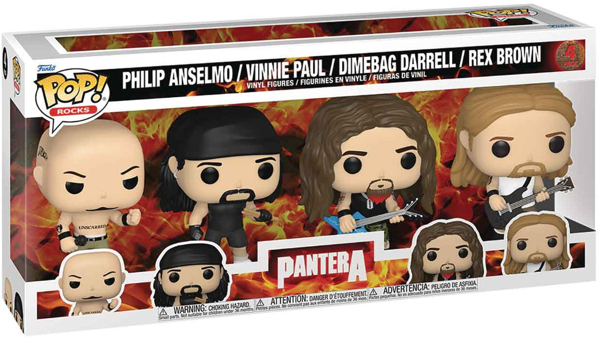 Pop Rocks Pantera 3.75 Inch Action Figure   - Pantera Box Set