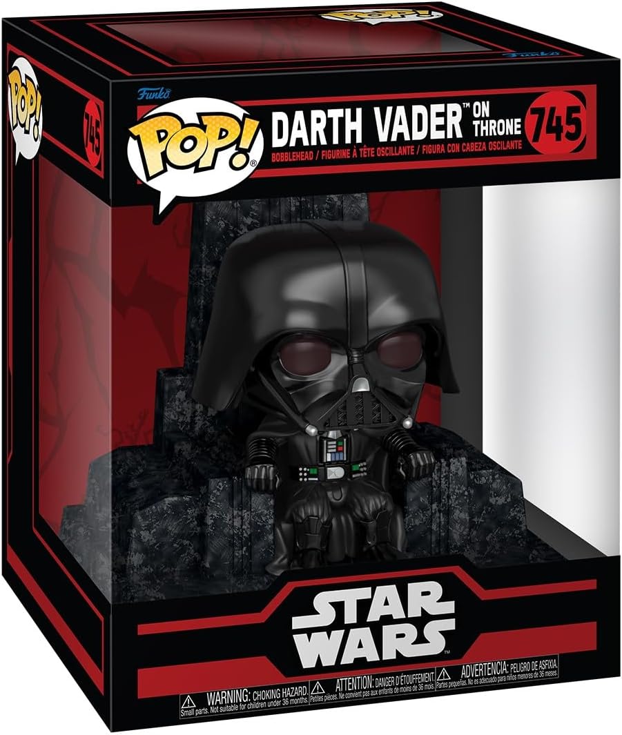 Pop Star Wars 3.75 Inch Action Figure Deluxe - Darth Vader on Throne #745 (Sub-Standard Packaging)