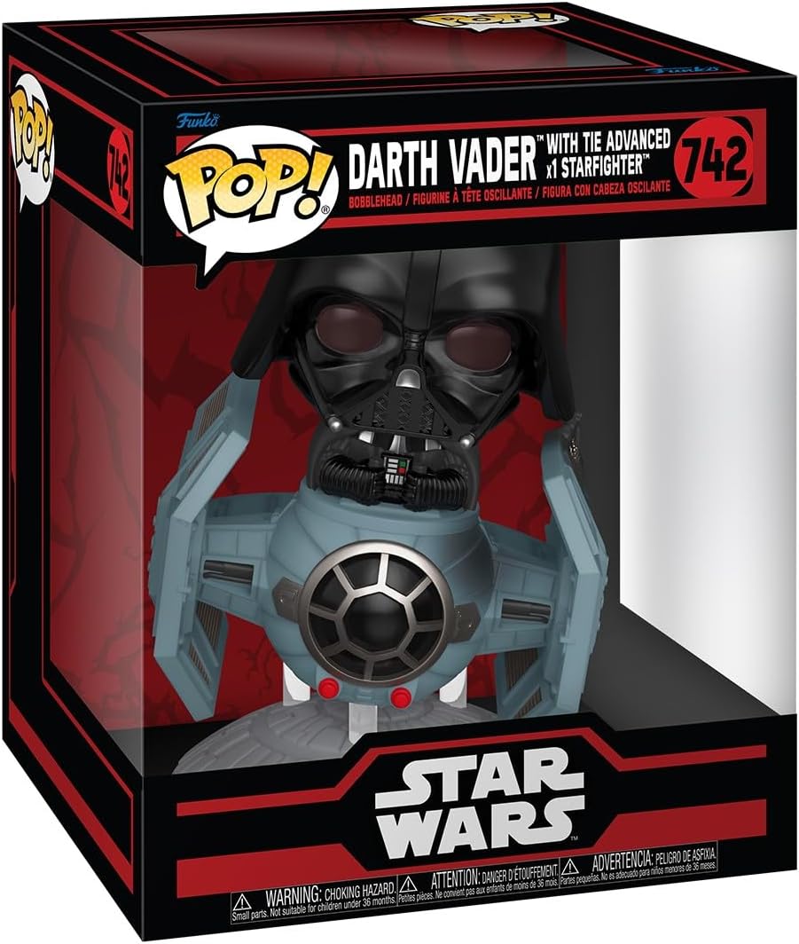 Pop Star Wars 6 Inch Action Figure Deluxe - TIE Advanced X1 with Darth Vader #742