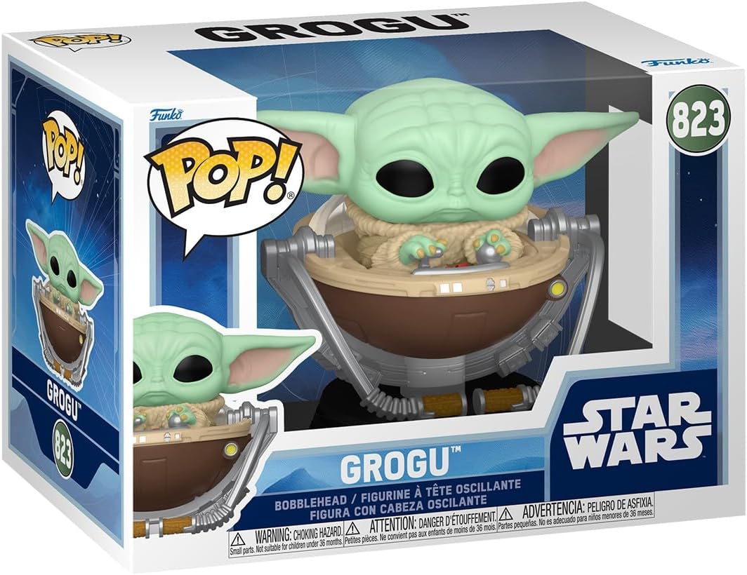 Pop Star Wars Mandalorian & Grogu 3.75 Inch Action Figure - Grogu #823