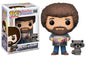 Pop Television 3.75 Inch Action Figure Bob Ross - Bob Ross With Raccoon #558 (Sub-Standard Packaging)
