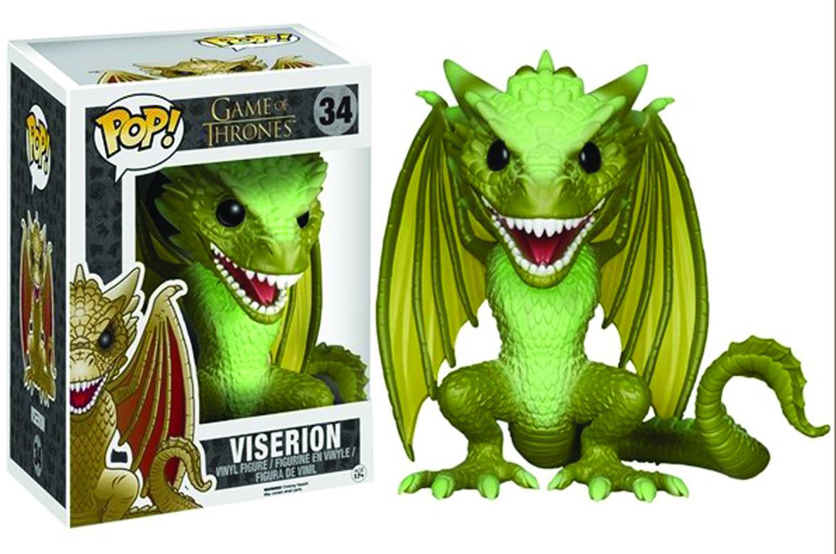 Pop Television 3.75 Inch Action Figure Game Of Thrones - Viserion #34 (Sub-Standard Packaging)