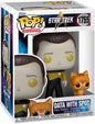 Pop Television Star Trek 3.75 Inch Action Figure - Data with Spot #1755