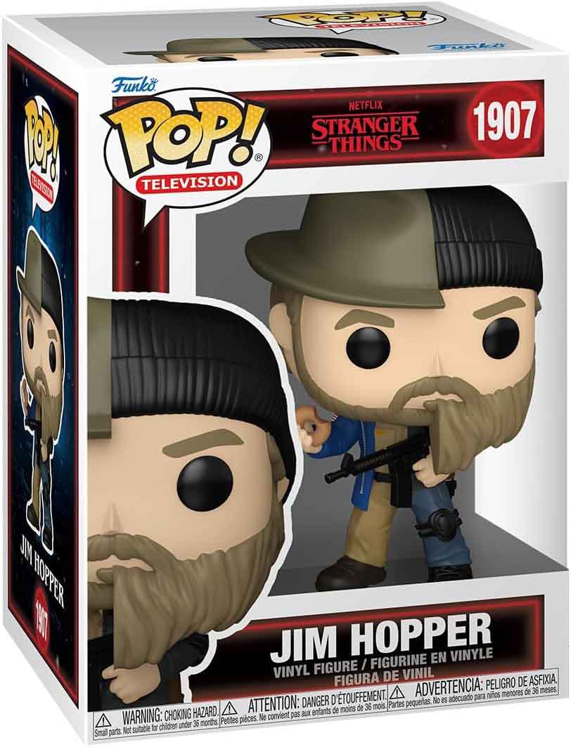 Pop Television Stranger Things 3.75 Inch Action Figure - Jim Hopper Split #1907