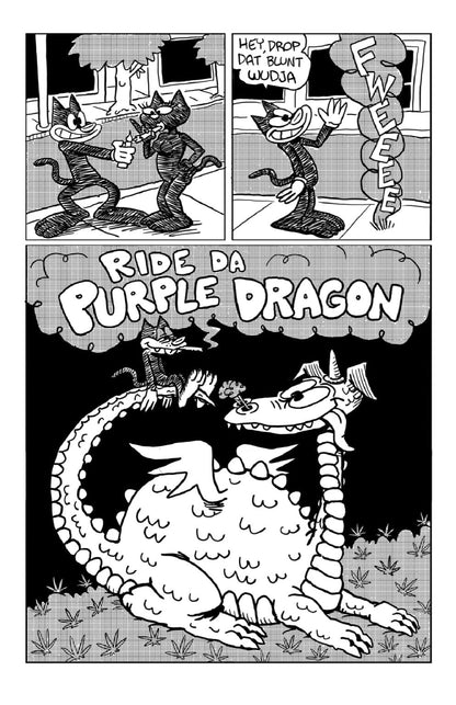 Dopecat Comics Ride Da Purple Dragon by Mike Boheem