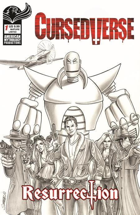 CURSEDVERSE RESURRECTION #1 CVR E MARK SPARACIO LTD B&W VAR (Release Date: 09/16/2026)