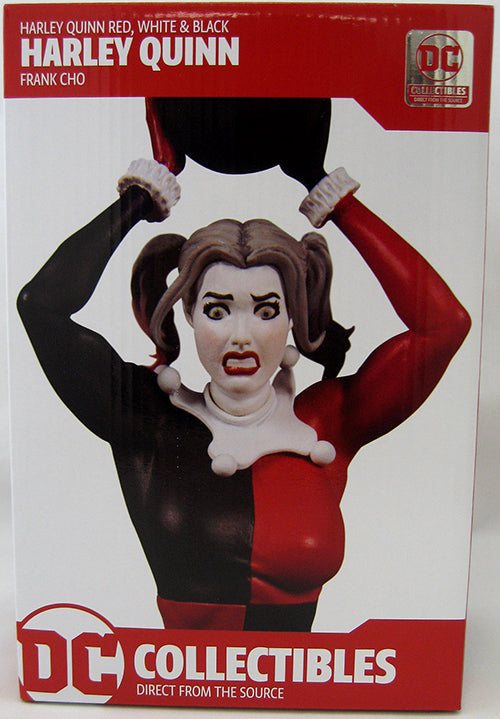Red White & Black 8 Inch Statue Figure - Harley Quinn By Frank Cho