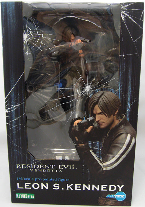 Resident Evil Vendetta 9 Inch Statue Figure ArtFX Series - Leon S Kennedy