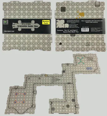 Dry-Erase Dungeon Tiles, Wire Mesh, Space, Booster Pack