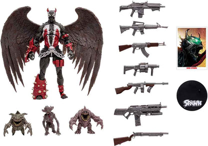 Spawn 7 Inch Action Figure Deluxe - King Spawn & Demon Minions (Sub-Standard Packaging)