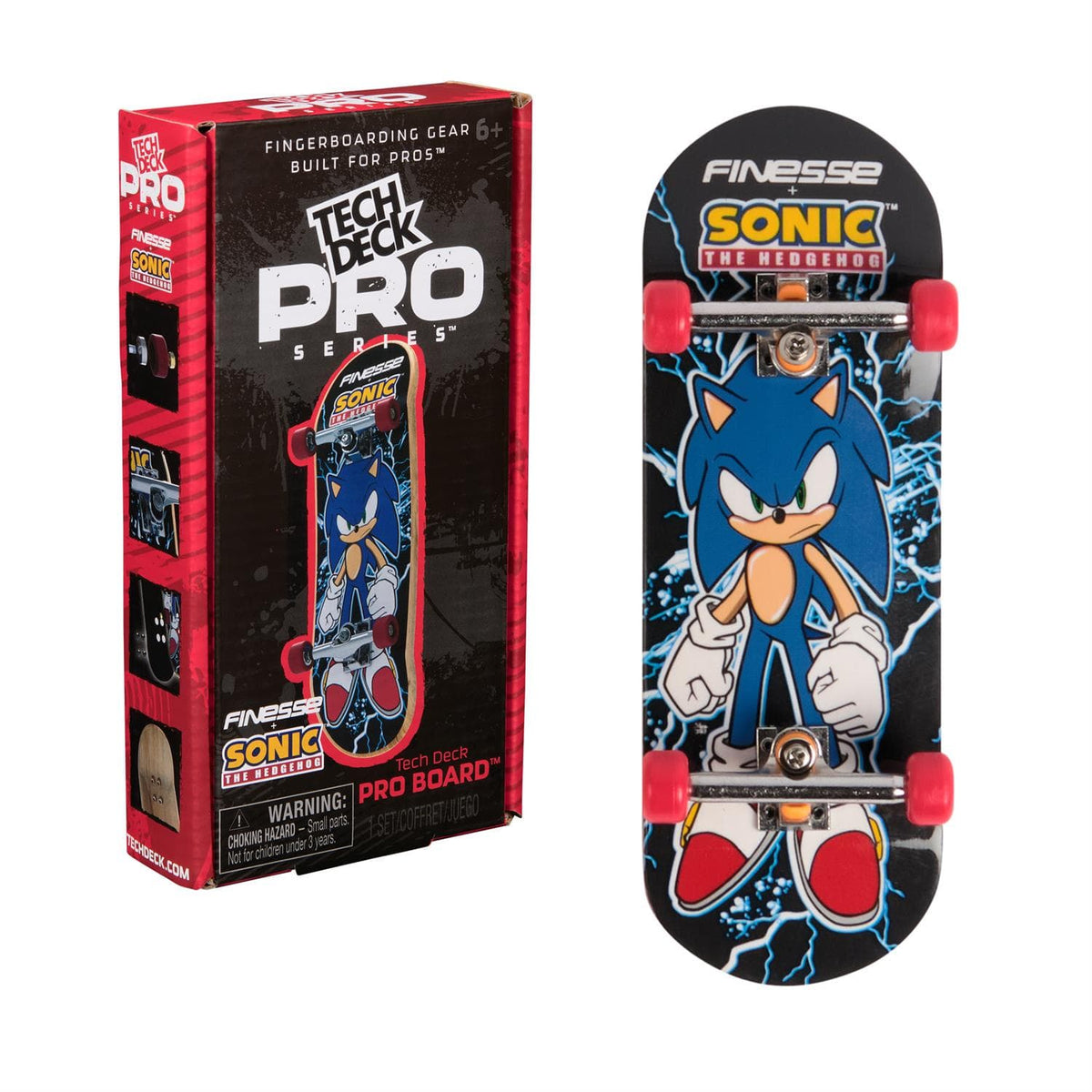 Tech Deck: Finesse x Sonic Pro Series Finger Board With Storage Display