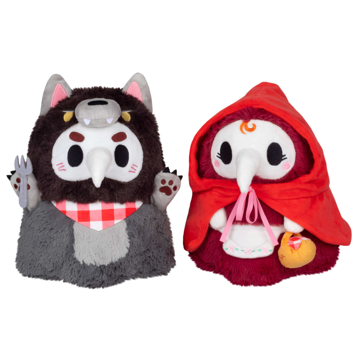 Mini Squishable Red Riding Hood & Wolf Plague Set