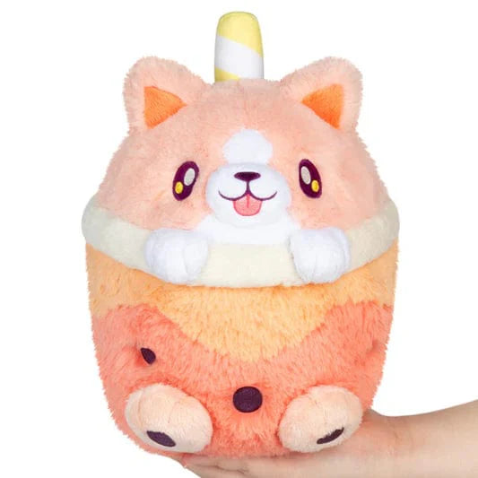 SQUISHABLE: SYNTHI SQUISH - CORGI BUBBLE TEA