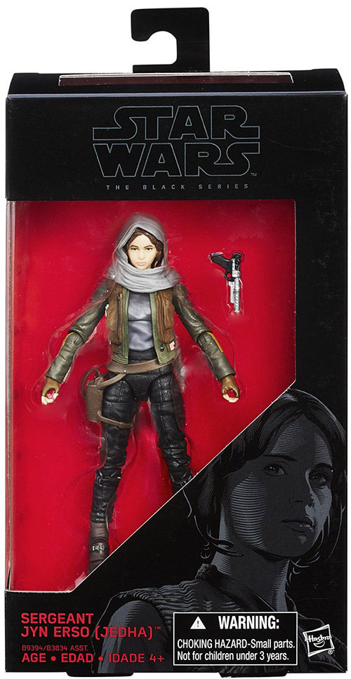 Star Wars The Force Awakens 6 Inch Action Figure The Black Series Wave 7 - Sergeant Jyn Erso (Jedha) #22 (Shelf Wear Packaging)