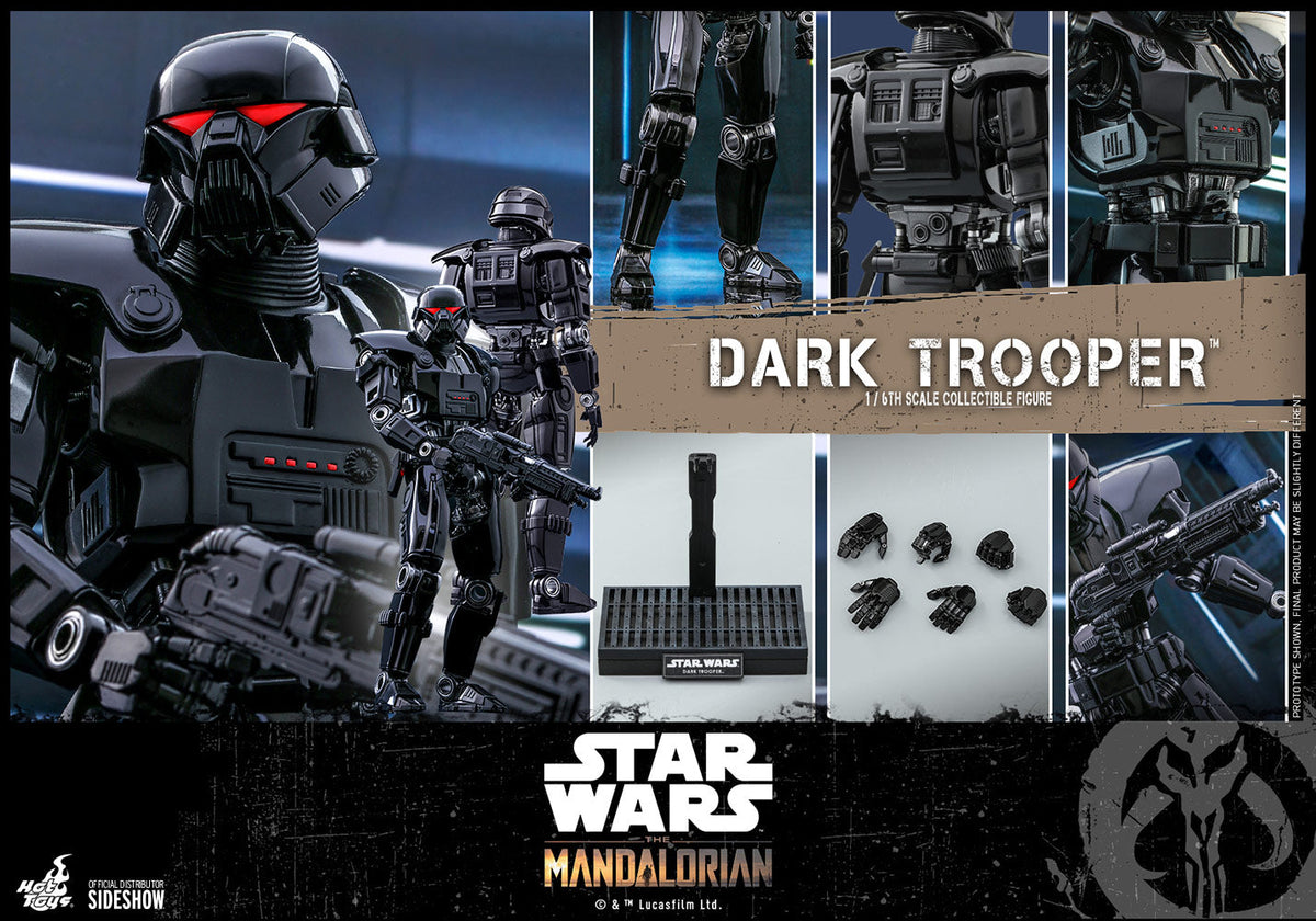 Star Wars The Mandalorian 13 Inch Action Figure 1/6 Scale - Dark Trooper Hot Toys 907625