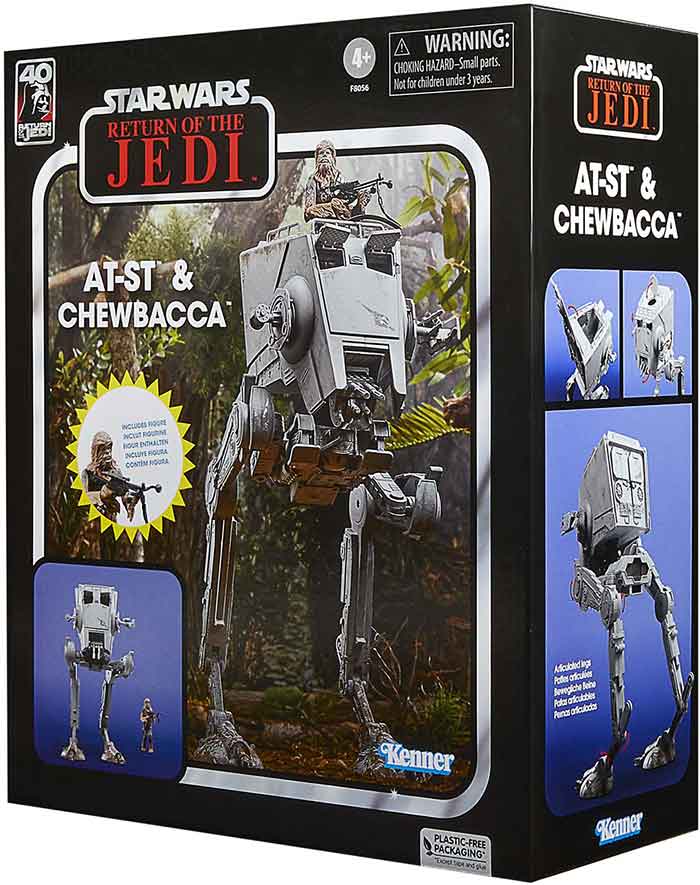 Star Wars The Vintage Collection 3.75 Inch Vehicle Figure - AT-ST & Chewbacca