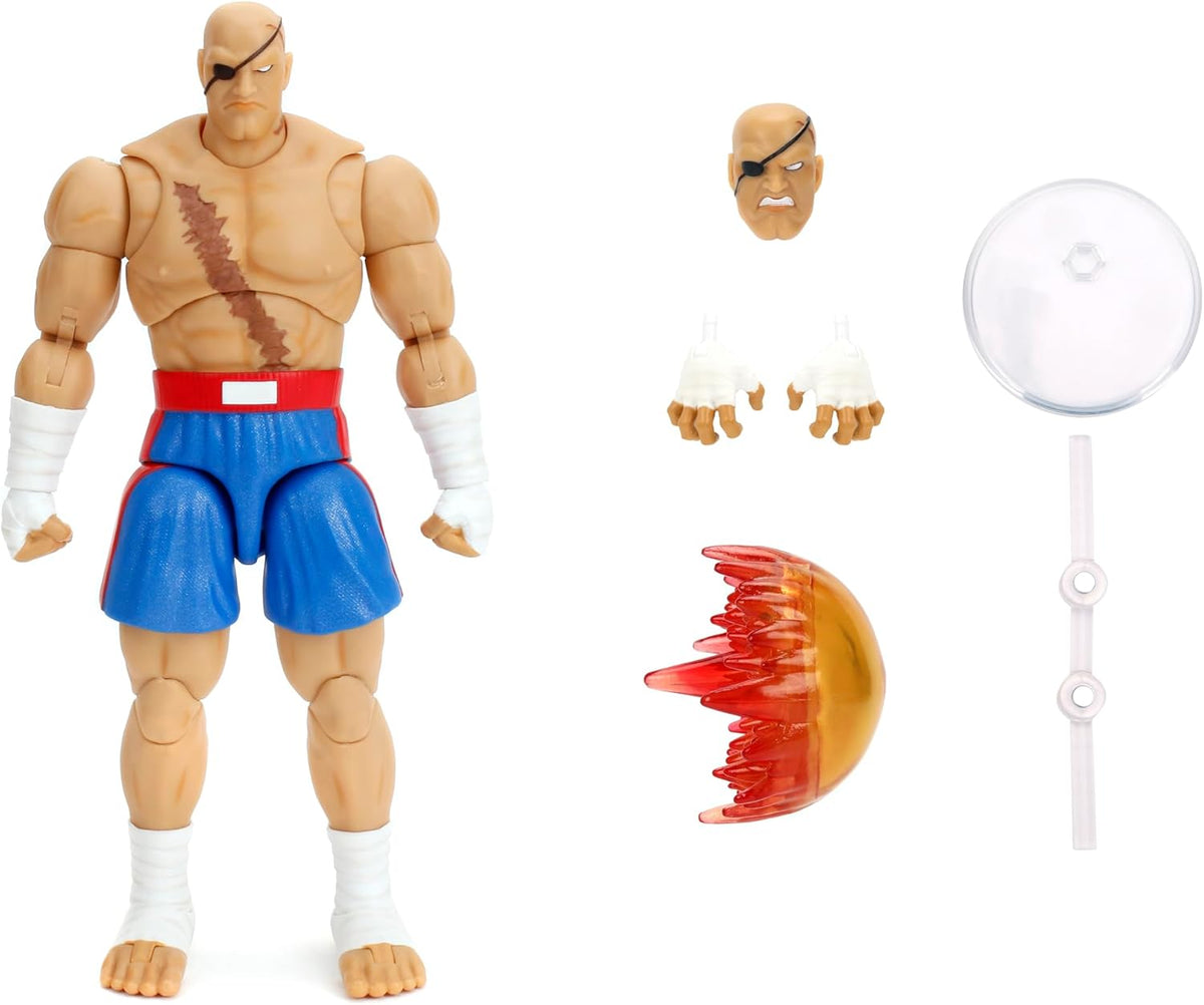 Street Fighter 2 The Final Challengers 8 Inch Action Figure Deluxe - Sagat