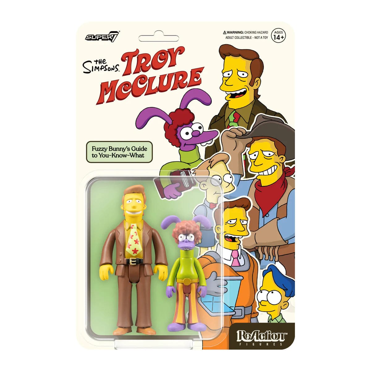 Super7 ReAction: Simpsons - Troy McClure, Fuzzy Bunny's Guide