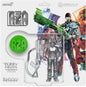 ReAction Figure: RZA - Bobby Digital, Metallic Silver with 45 Adaptor and Bonus 7"