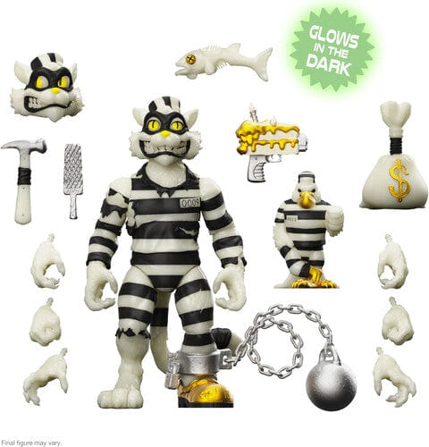 SUPER7 ULTIMATES: TEENAGE MUTANT NINJA TURTLES - SCRATCH CAT GLOW FIGURE