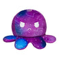 BIG Reversible Octopus Plushie: Happy Blue Gradient and Angry Galaxy