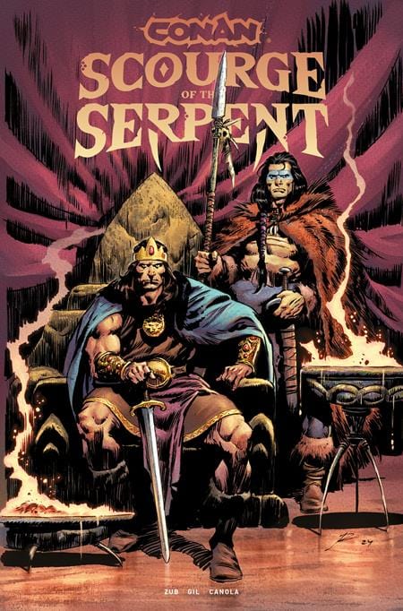 CONAN THE BARBARIAN SCOURGE OF THE SERPENT #1 (OF 4) CVR F ROBERTO DE LA TORRE FOIL TRADE VAR