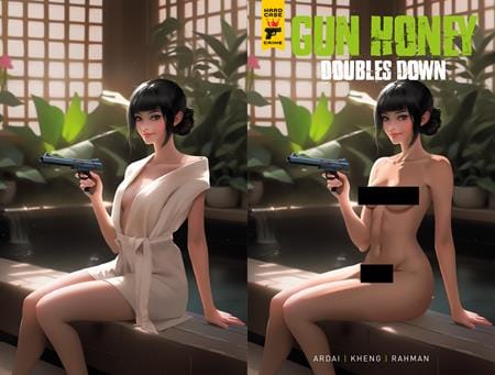GUN HONEY DOUBLES DOWN #4 (OF 4) CVR E RARE TEMPTER WRAPAROUND NUDE CLOTHED BAGGED VAR (MR) (Release Date: 09/23/2026)