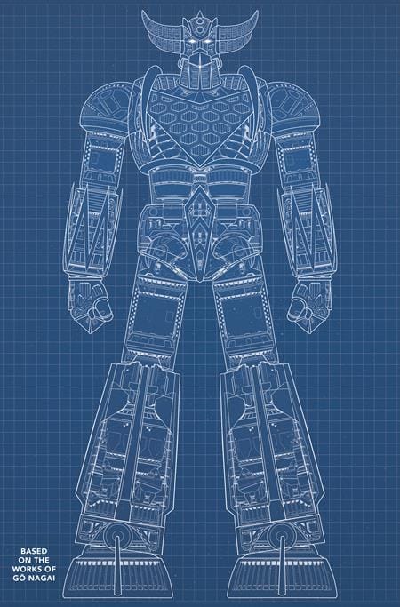 UFO ROBOT GRENDIZER #1 (OF 4) CVR E BLUEPRINT DENIS BAJRAM & BRICE COSSU VAR (Release Date: 08/05/2026)
