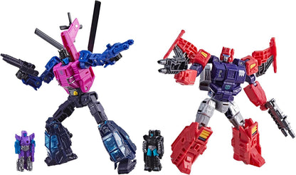 Transformers Age Of The Primes 6 Inch Action Figure Deluxe Class 2-Pack - Topspin vs Spinister