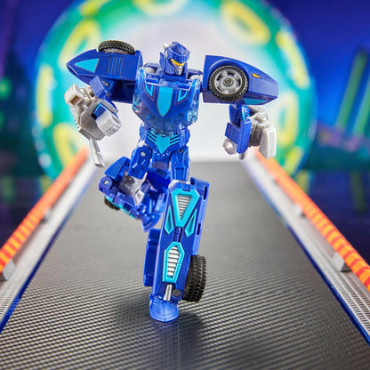 Transformers Collaborative Hot Wheels 5 Inch Action Figure Deluxe Class - Twin Mill Blue Version