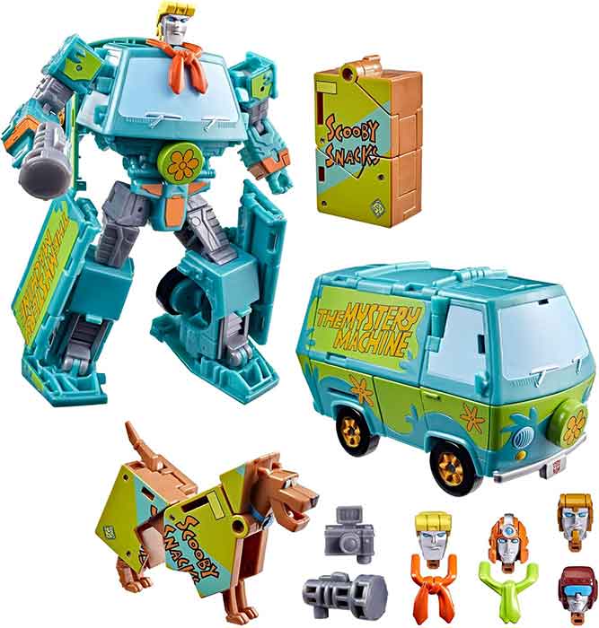 Transformers Collaborative Scooby Doo 6 Inch Action Figure Deluxe Class - Mysterious Prime & Automutt (Pre-Order Ships Nov. 2026)
