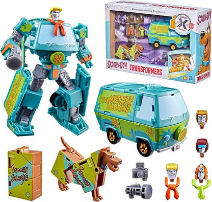 Transformers Collaborative Scooby Doo 6 Inch Action Figure Deluxe Class - Mysterious Prime & Automutt (Pre-Order Ships Nov. 2026)