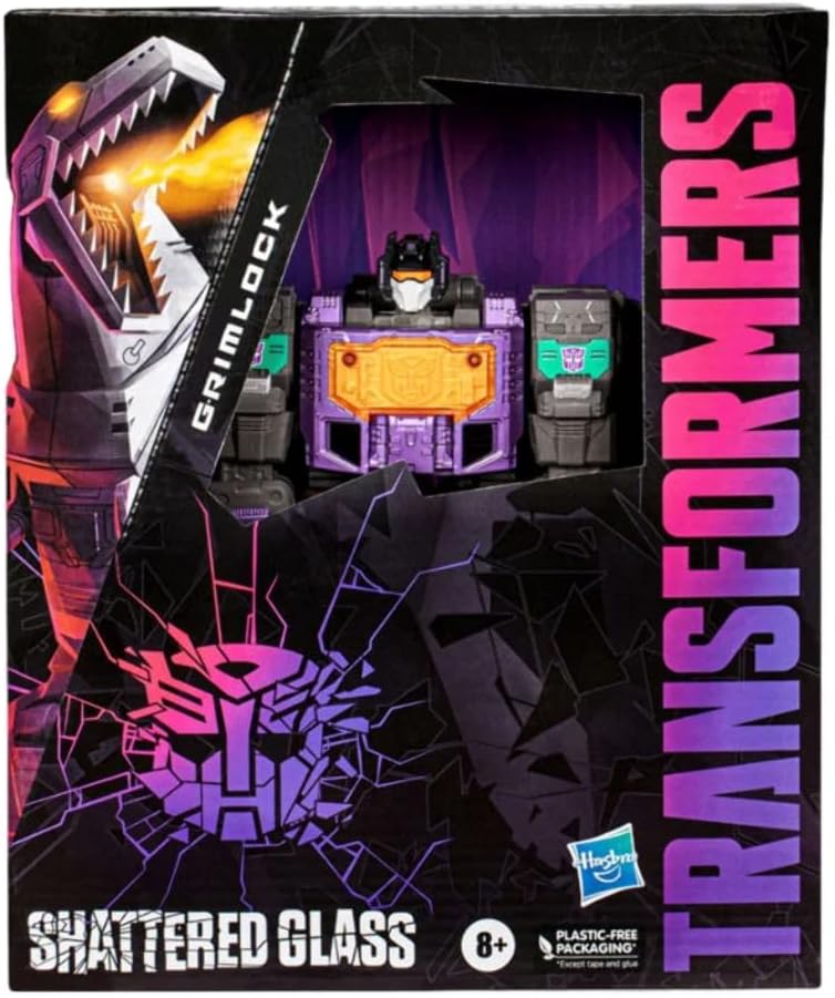 Transformers Generations 8 Inch Action Figure Leader Class - Shattered Glass Grimlock (Sub Standard Packaging)