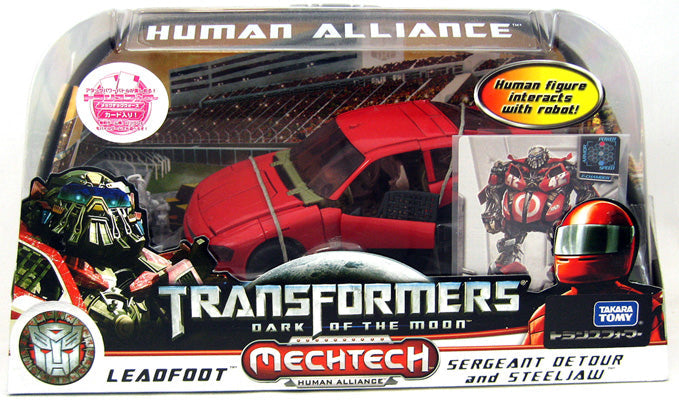 Transformers Dark of the Moon 6 Inch Action Figure Human Alliance - Leadfoot & Sergeant Detour abd Steeljaw (Japanese Version)