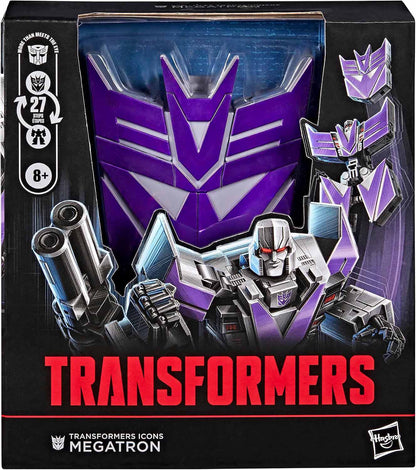 Transformers Icons 7 Inch Action Figure Voyager Class - Megatron Decepticon Logo Symbol (Pre-Order Ships Dec. 2026)