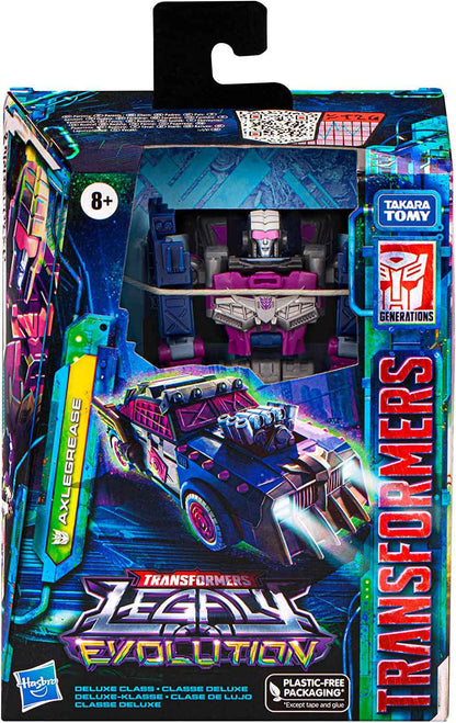 Transformers Legacy Evolution 6 Inch Action Figure Deluxe Class Wave 6 - Axlegrease (Sub-Standard Packaging)