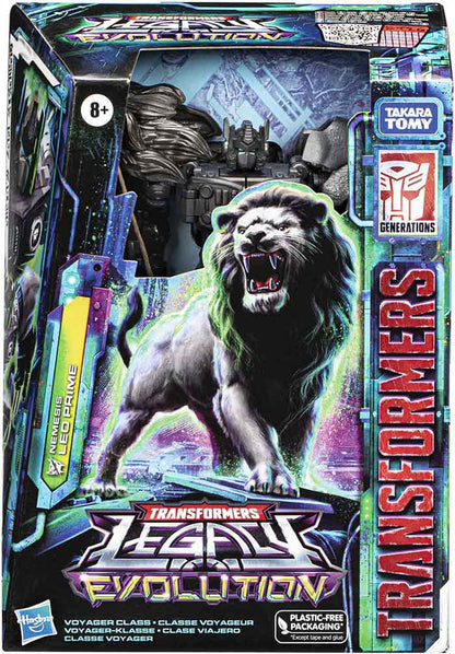 Transformers Legacy Evolution 7 Inch Action Figure Voyager Class Wave 6 - Nemesis Leo Prime Black Version