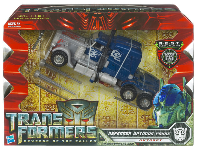 Transformers Movie 2 Revenge Of The Fallen 8 Inch Action Figure Voyager Class (2010 Wave 2) Hasbro Toys - Defender Optimus Prime