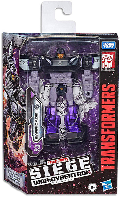Transformers Siege War For Cybertron 6 Inch Action Figure Deluxe Class - Barricade (Shelf Wear Packaging)