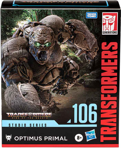 Transformers Studio Series 8 Inch Action Figure Leader Class (2023 Wave 3) - Optimus Primal #106 (Shelf Wear Packaging)