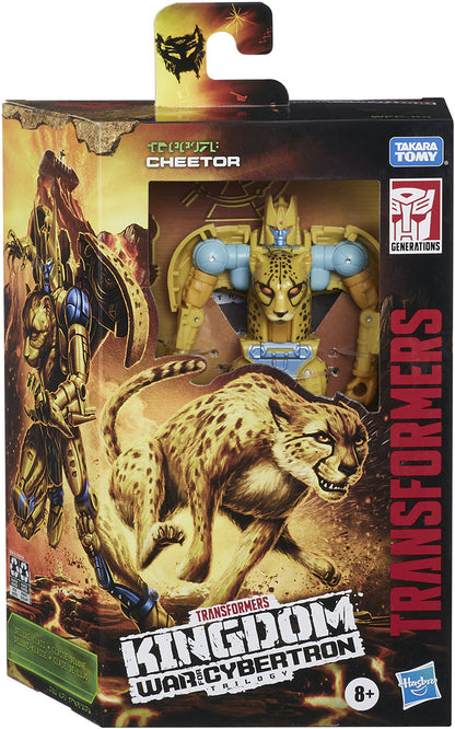 Transformers War For Cybertron Kingdom 6 Inch Action Figure Deluxe Class Wave 1 - Cheetor WFC-K4 (Shelf Wear Packaging)