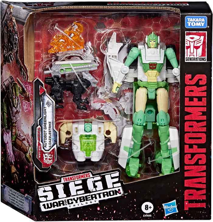 Transformers War For Cybertron Siege 6 Inch Action Figure Deluxe Class - Greenight & Dazzlestrike Reissue