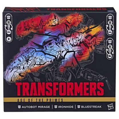 Transformers Age Of The Primes Generations Selects 6 Inch Action Figure 3-Pack - Mirage- Ironhide - Bluestreak (Pre-Order Ships Nov. 2026)