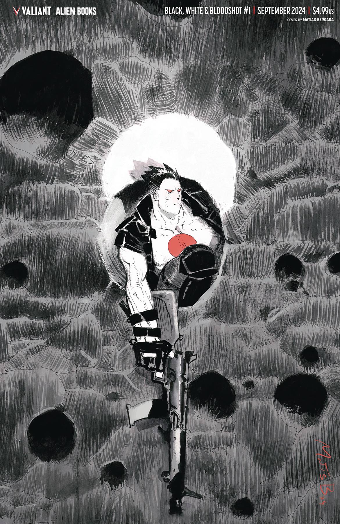 BLACK WHITE & BLOODSHOT #1 (OF 4) CVR G 1:10 INCV BERGARA