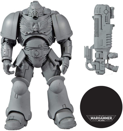 Warhammer 40000 7 Inch Action Figure Wave 2 - Primaris Space Marine Hellblaster Artist Proof (Sub-Standard Packaging)